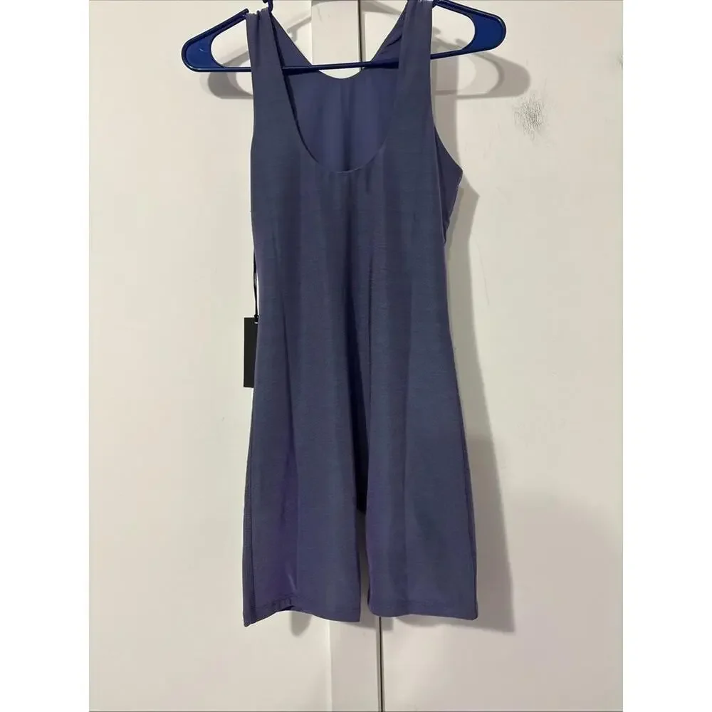 $185 TWENTY Montreal Women's Purple Knit One Piece Colorsphere Bodysuit Size‎ M